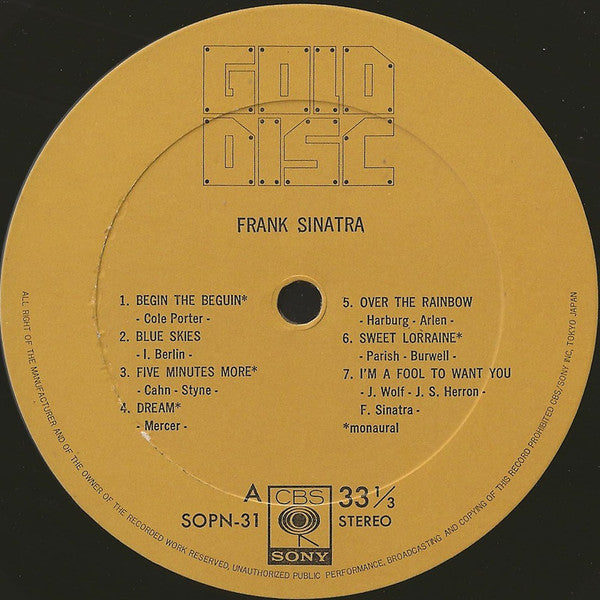 Master Release: Gold Disc by Frank Sinatra
