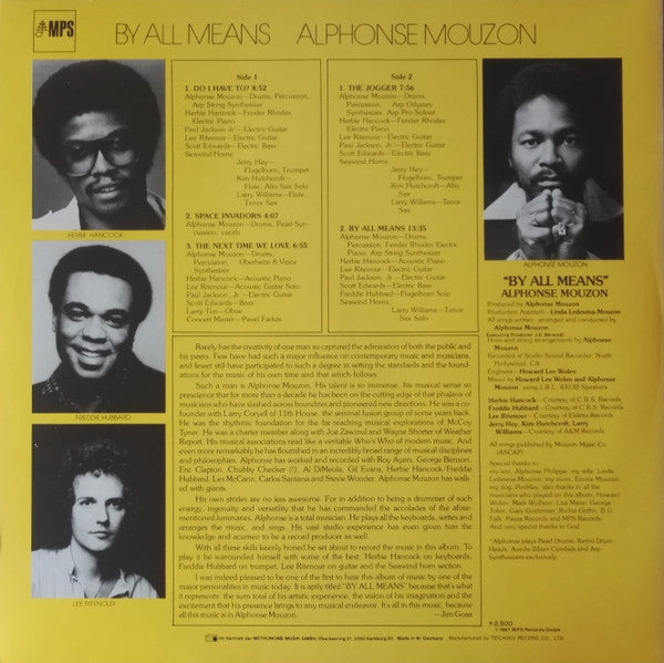 Master Release: By All Means by Alphonse Mouzon