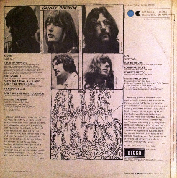 Release: Blue Matter-Vinyl-UK-1969-SKL 4994, SKL.4994-2099107
