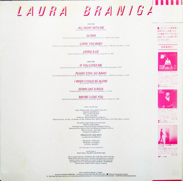 Release: Branigan-Vinyl-Japan-1982-P-11213-6603516