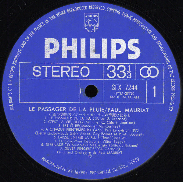 Le Passager De La Pluie