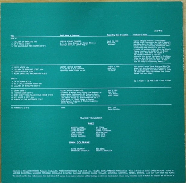 Release: Unknown Release-Vinyl-Italy-1990-214 W 8-6810480