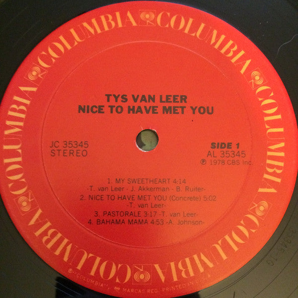 Release: Nice To Have Met You-Vinyl-US-1978-JC 35345-2567294