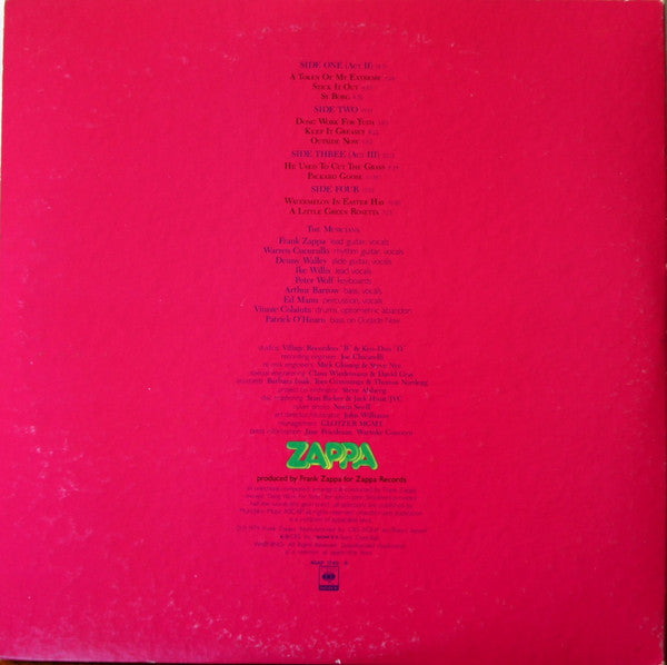 Joe's Garage Acts II & III