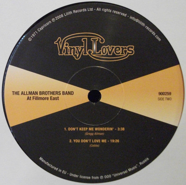 The Allman Brothers Band At Fillmore East