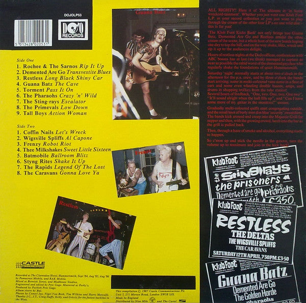 Release: The Klub Foot Kicks Back-Vinyl-UK-1987-DOJOLP53, DO JO LP 53, DOJOLP53, DO JO LP 53-8566450