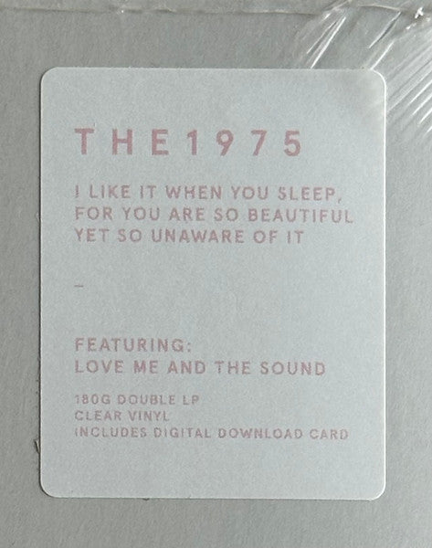I Like It When You Sleep, For You Are So Beautiful Yet So Unaware Of It
