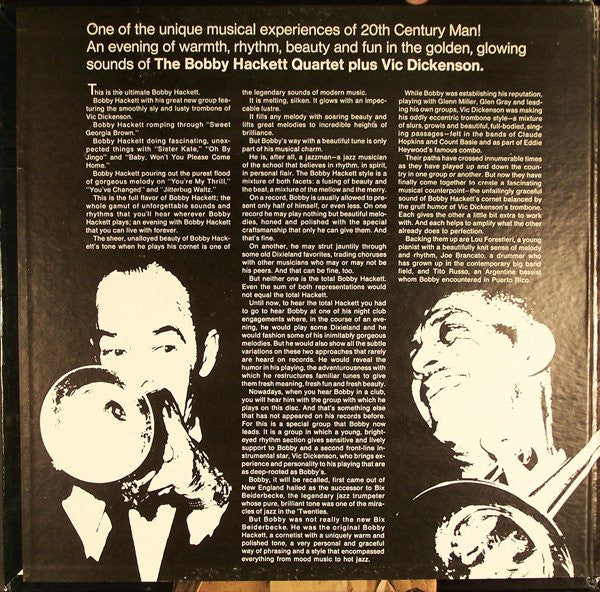 Master Release: This Is My Bag by The Bobby Hackett Quartet