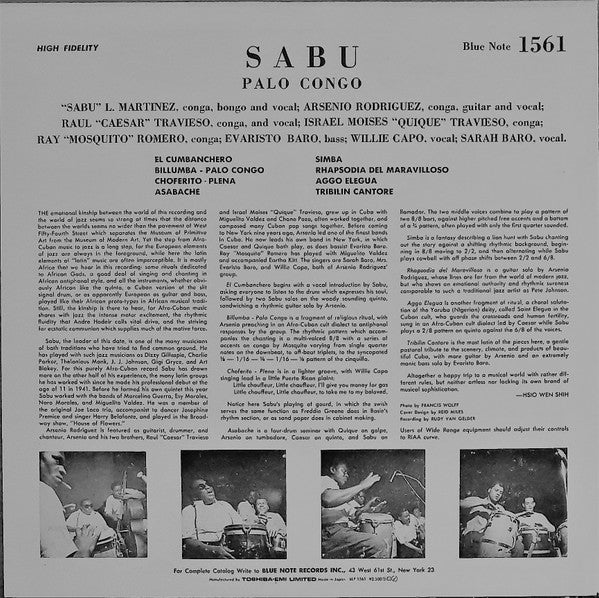 Release: Palo Congo-Vinyl-Japan-1984-BLP 1561, BNST 1561-3781194