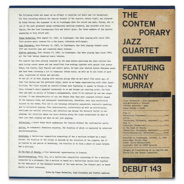 Master Release: Action by The Contemporary Jazz Quartet