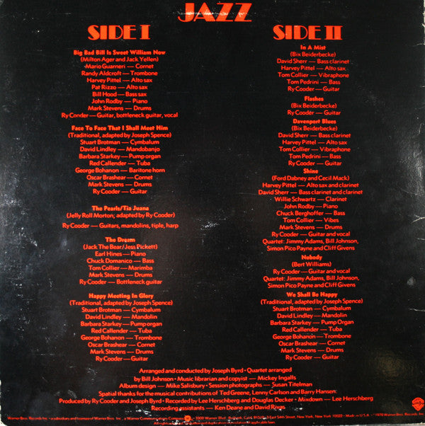 Release: Jazz-Vinyl-US-1978-BSK 3197-9042329