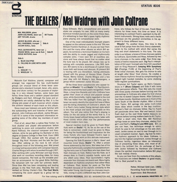 Release: The Dealers-Vinyl-Japan-1977-VIJ-5030, VIJ-5030-6519907