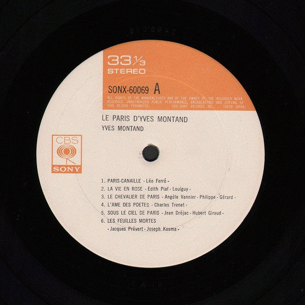Le Paris D'Yves Montand