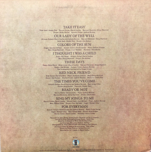 Release: For Everyman-Vinyl-US-1976-SD 5067-8388156