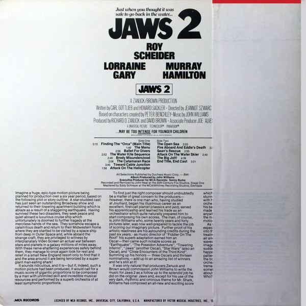 Release: Jaws 2 (The Original Motion Picture Soundtrack)-Vinyl-Japan-1978-VIM-7232-3770530
