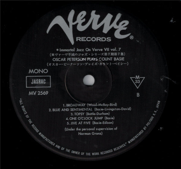 Oscar Peterson Plays Count Basie