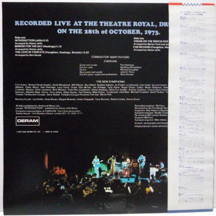 Release: Caravan & The New Symphonia-Vinyl-Japan-1976-SLC-815-6611144