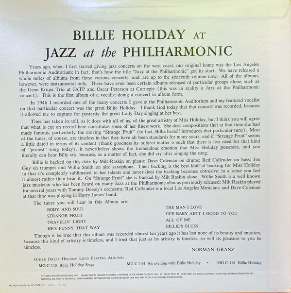 At Jazz At The Philharmonic