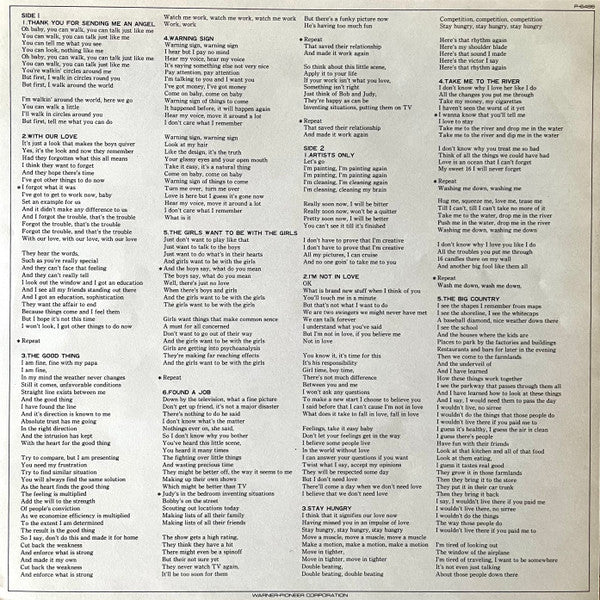 More Songs About Buildings And Food