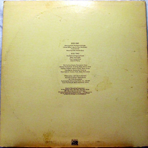 Release: Selling England By The Pound-Vinyl-US-1980-SD 19277-1263103
