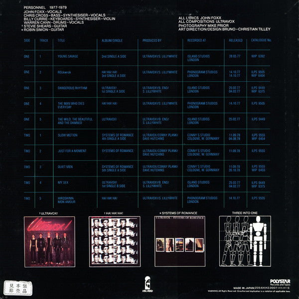 Master Release: Three Into One by Ultravox