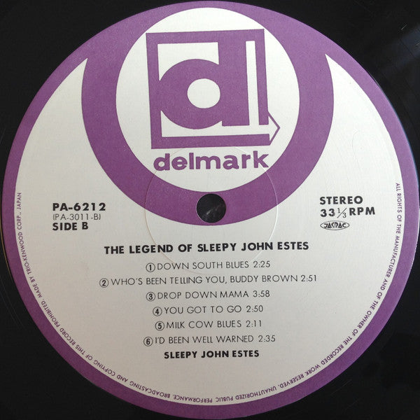 The Legend Of Sleepy John Estes = スリーピー・ジョン・エスティスの伝説