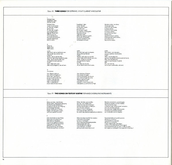 The Complete Works Of Anton Webern, Volume 1 (Op. 1-31)