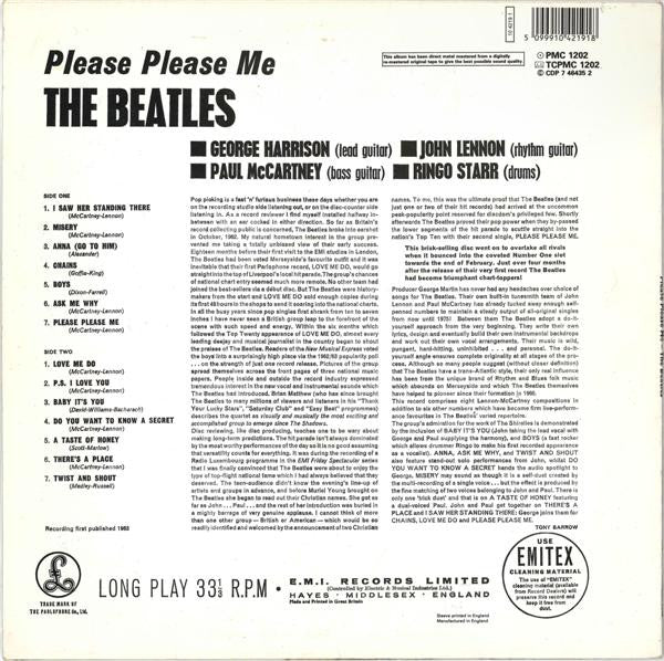 Release: Please Please Me-Vinyl-UK-1995-PMC 1202-4228567