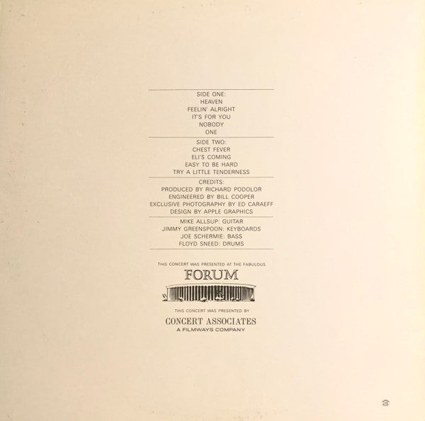 Release: Captured Live At The Forum-Vinyl-US-1972-DS 50068, DS-50068, DS 50068, DS-50068-5544424