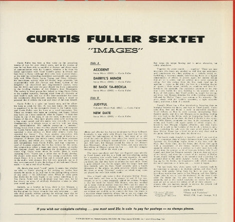 Master Release: Images Of Curtis Fuller by The Curtis Fuller Sextet