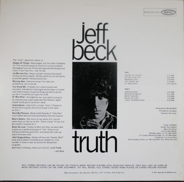Release: Truth-Vinyl-US-None-PE 26413, BXN 26413, 26413-7129359