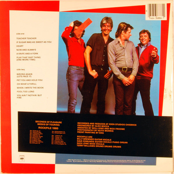 Release: Seconds Of Pleasure-Vinyl-US-1980-JC 36886-1393137