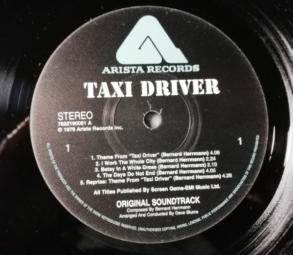 Taxi Driver - Original Soundtrack Recording