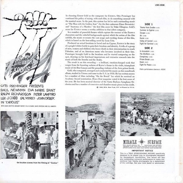 Release: Exodus - An Original Soundtrack Recording-Vinyl-US-None-LSO 1058, LSO-1058-6519806