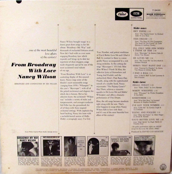 Release: From Broadway With Love-Vinyl-US-1966-T 2433, T-2433-8399616