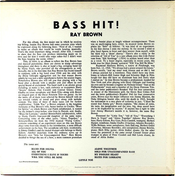 Master Release: Bass Hit! by Marty Paich