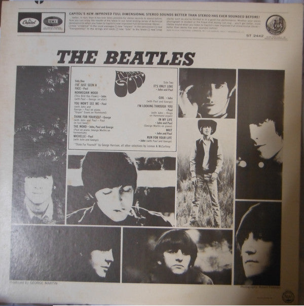 Release: Rubber Soul-Vinyl-US-1971-ST-2442, ST 2442-8532228