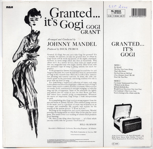 Master Release: Granted... it's Gogi by Gogi Grant