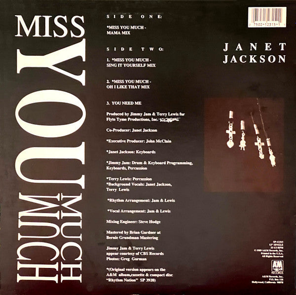 Master Release: Miss You Much by Janet Jackson