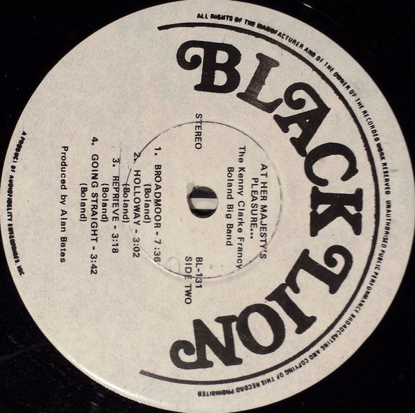 At Her Majesty's Pleasure....