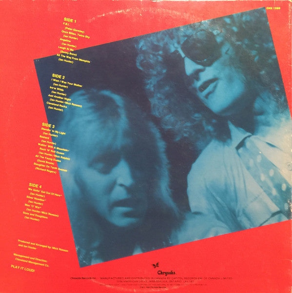 Release: Welcome To The Club - Live-Vinyl-Canada-1980-CH2 1269-2694503