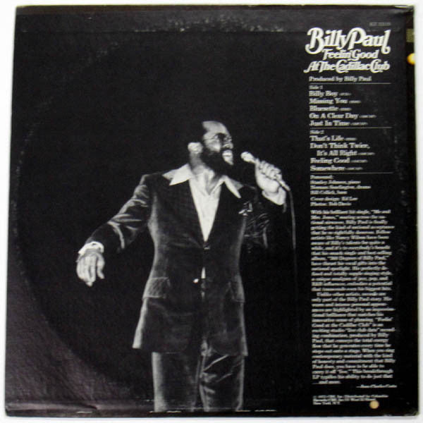 Master Release: Feelin' Good At The Cadillac Club by Billy Paul