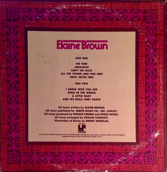 Master Release: Elaine Brown by Elaine Brown