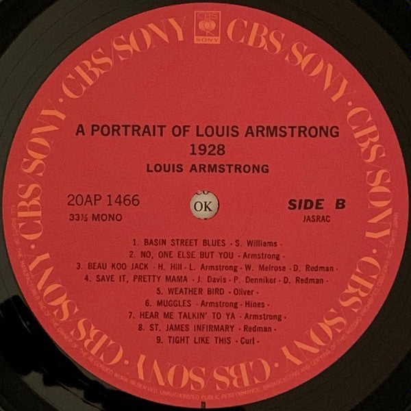 A Portrait Of Louis Armstrong 1928