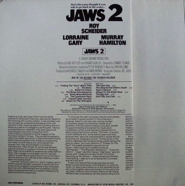 Release: Jaws 2 (The Original Motion Picture Soundtrack)-Vinyl-Japan-1978-VIM-7232-9327845