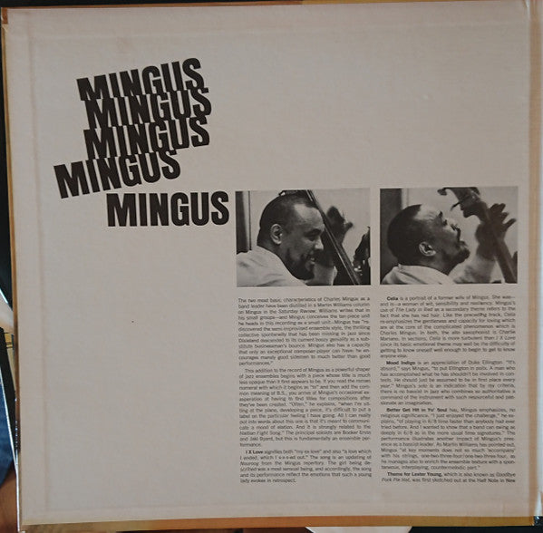 Release: Mingus Mingus Mingus Mingus Mingus-Vinyl-US-1968-AS-54, AS-54-6223296