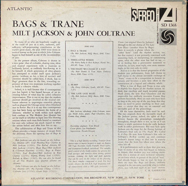 Release: Bags & Trane-Vinyl-US-1968-SD 1368-4816558