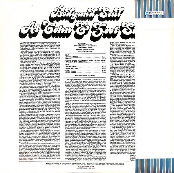 Release: Body And Soul-Vinyl-Japan-1973-IXJ-80107-7140523