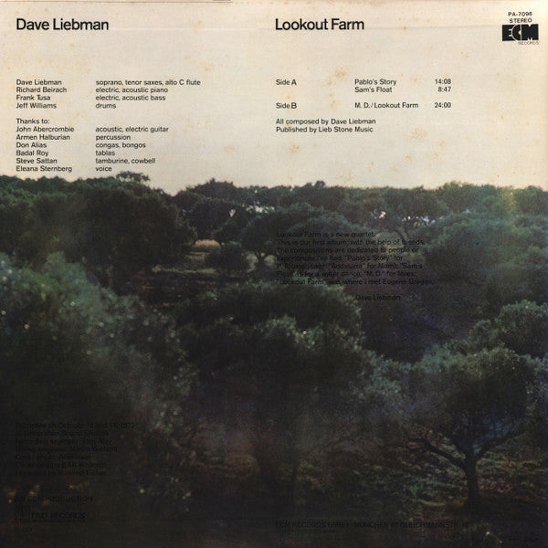 Release: Lookout Farm-Vinyl-Japan-1974-PA-7096-4138166