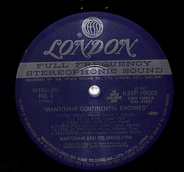 Mantovani Continental Encores